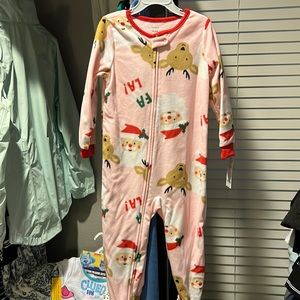 Carters Santa Sleeper Pink Size 4T